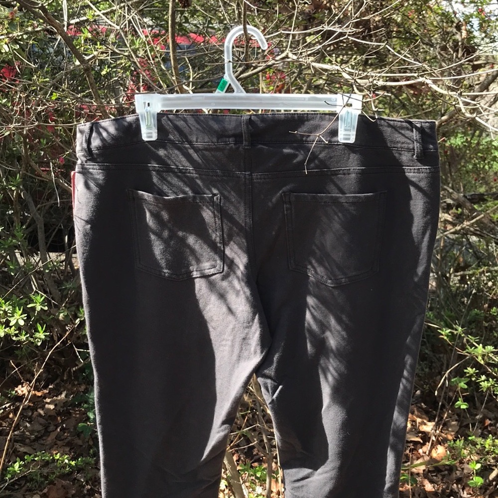 NWT Mossimo Supply Co Essential Gray Knit Leggings Juniors 17 Cotton Blend